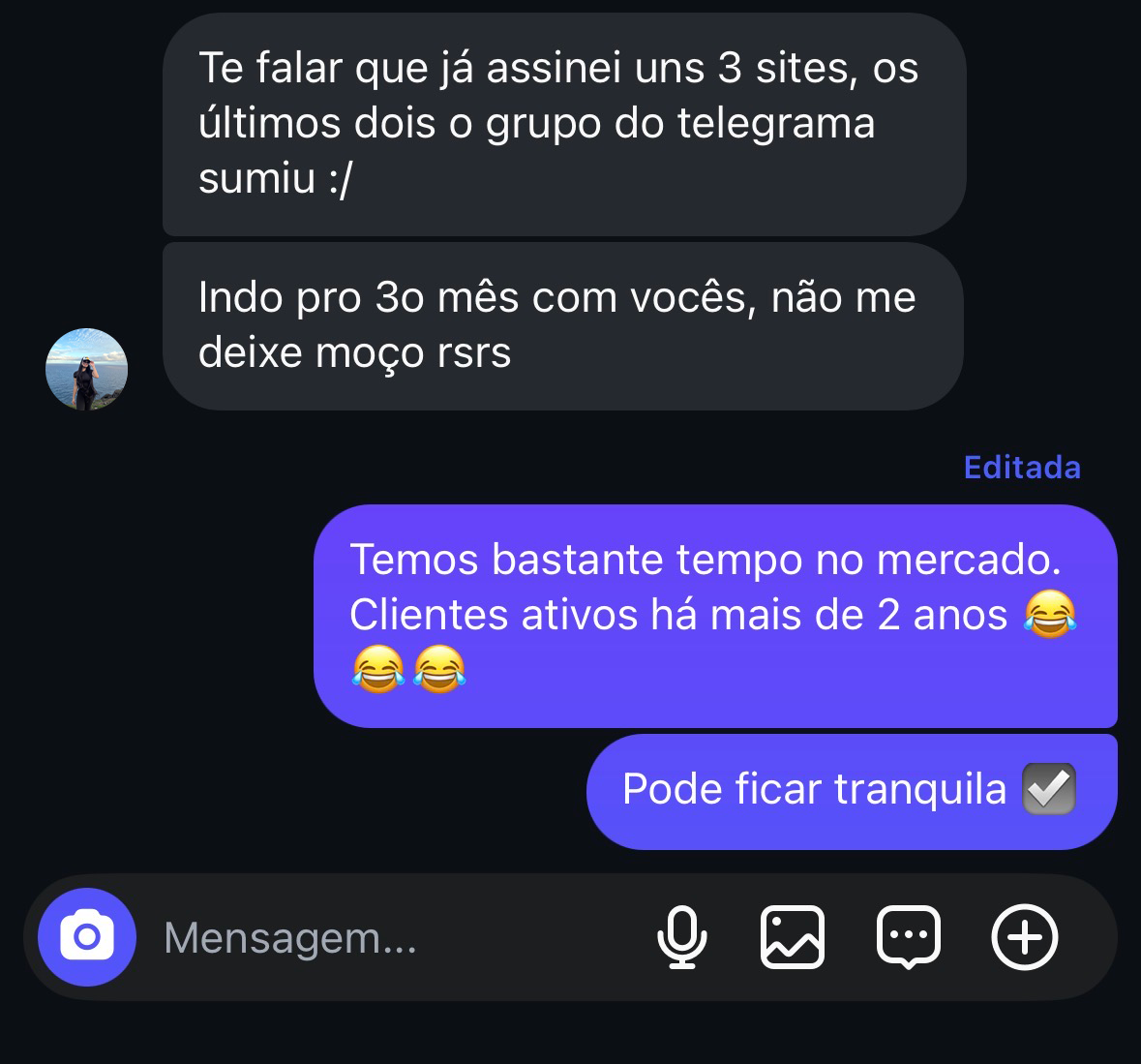 Depoimento de cliente