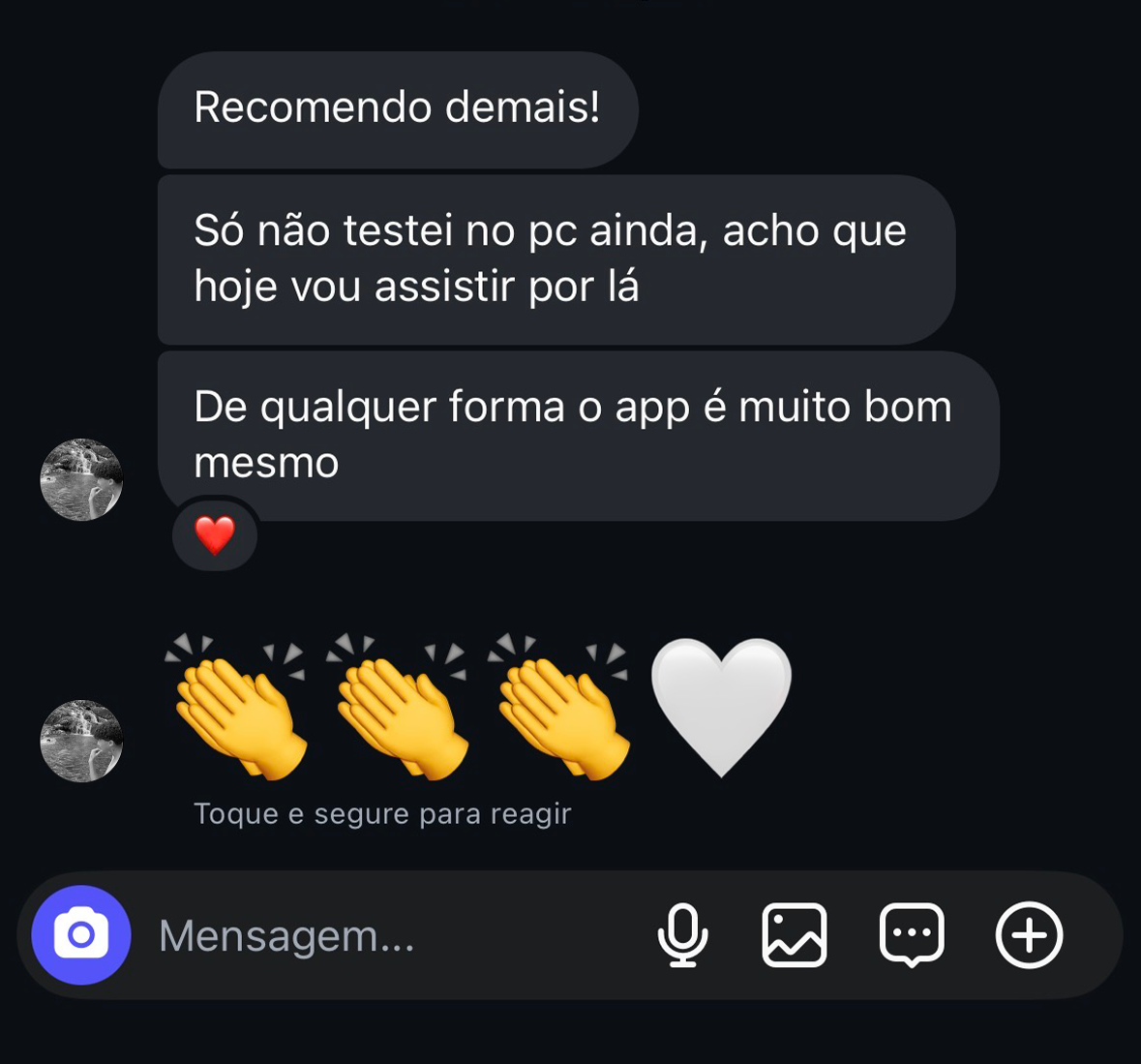 Depoimento de cliente