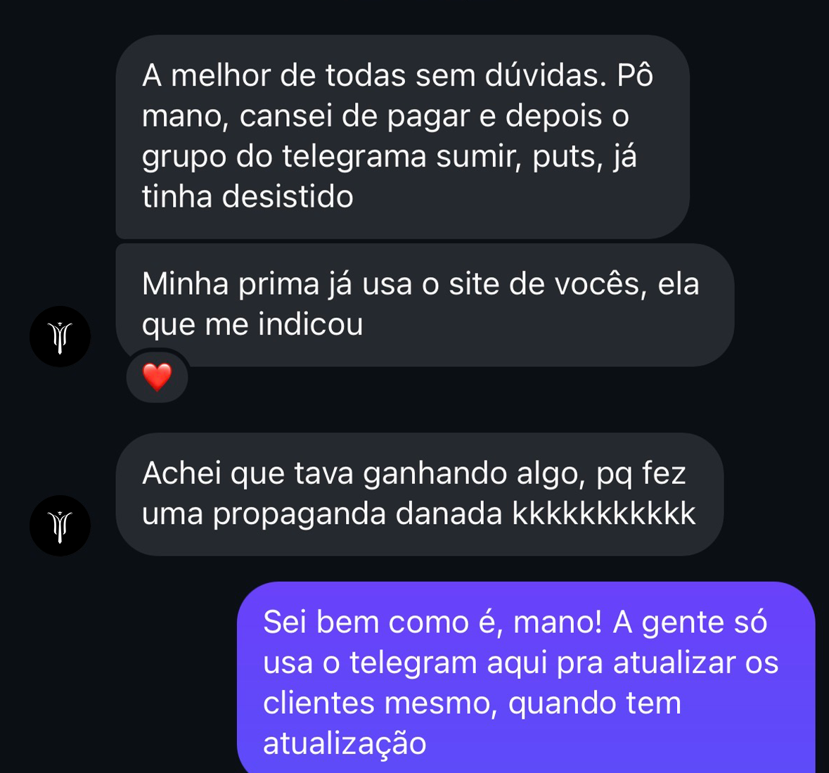 Depoimento de cliente