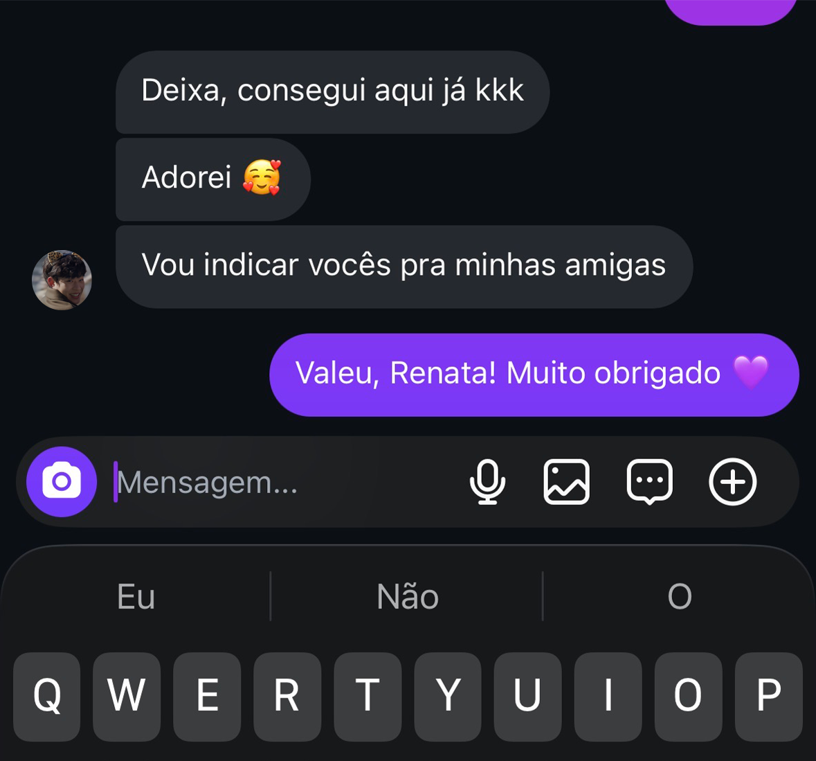 Depoimento de cliente